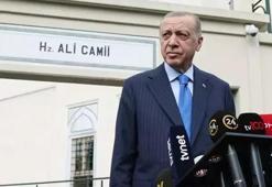 Cumhurbaşkanı Erdoğan, cuma namazını Hz. Ali Camisi'nde kıldı