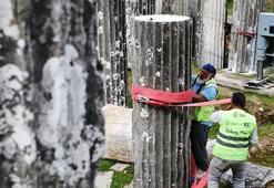 Zeus Lepsynos Tapınağı'ndaki sütunlar eski ihtişamına kavuşacak