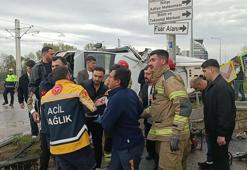 Bursa'da asker uğurlamaya giden ailenin içinde bulunduğu minibüs kaza yaptı! 2 yaşındaki çocuk hayatını kaybetti