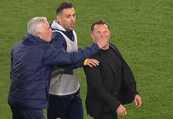 Mourinho'dan fiziksel saldırı! Okan Buruk yerde kaldı