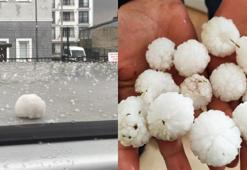 Bingöl'ü dolu vurdu! bir çok aracın camı kırıldı