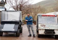 İlkokul mezunu genç, iki elektrikli araç üretti! Kendi imkanlarıyla ve atık malzemelerle...