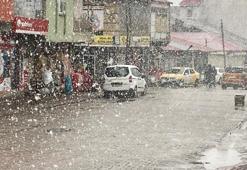 Bingöl'de lapa lapa kar yağdı! Şehir halkı şaşkınlık yaşadı