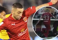 Hakim Ziyech deliye döndü! Önüne geleni tekmeledi, işte o anlar