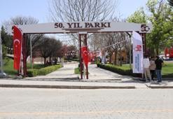 Üniversiteninn parkında isim değişti, 50. Yıl Parkı oldu