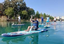 Seyhan Nehri'nde kano keyfi! Vatandaşlar akın etti