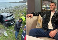 Karadeniz Sahil Yolu'nda otomobilin deniz kenarına uçtuğu kazada 1 kişi hayatını kaybetti