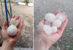 Adana'da yumurta büyüklüğünde dolu yağışı! Tarım arazileri zarar gördü