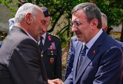 Cumhurbaşkanı Yardımcısı Yılmaz, şehit ailesine taziye ziyaretinde bulundu