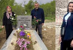 Eşi tarafından hamileyken öldürülen Beste Kızılay'ın ailesi, mezarı başında Anneler Günü'nü kutladı