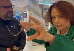 Müjde Ar kendisini görüntüleyen basın mensuplarına kızdı