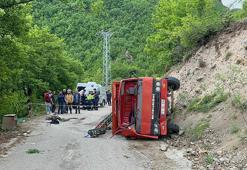 Artvin'de sondaj kamyonu devrildi 24 yaşındaki işçi hayatını kaybetti