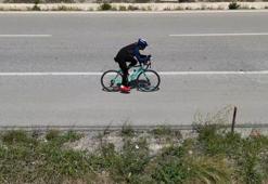 19 Mayıs için pedal çeviriyor! Çanakkale Şehitliği'nden aldığı toprağı Samsun'a bisikletle getiriyor