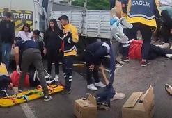 Siverek'te öğrenci servisi TIR'a çarptı! Çok sayıda yaralı var