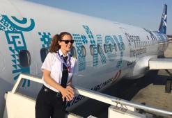 Dünyanın en büyük yolcu uçağını kullanan ilk Türk kadın pilot oldu! Tek mesaj gönderdi