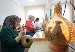 Nevşehir'de kadınların ekmek kapısı oldu! Bahçelerinde yetiştirdikleri ürünleri süsleyip satıyorlar