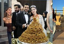 Diyarbakırlı gelin ile damat düğünde kestikleri tatlıyla olay oldu! Sebebi sonradan açıklandı