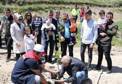 Erzurum'da yeni doğan bebekler adına hatıra ormanı oluşturuldu