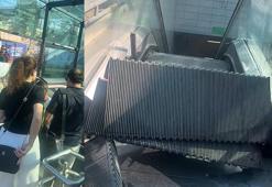 Metroda korku dolu dakikalar! Kadıköy-Sabiha Gökçen Havalimanı metro hattında yürüyen merdiven kırıldı!