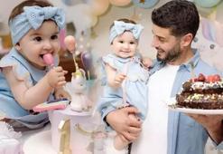 Berk Oktay öpmelere doyamadı! Kızının doğum gününde aşka geldi