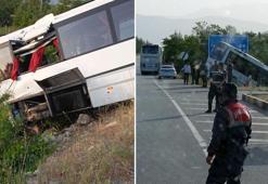Isparta'da tur otobüsü şarampole yuvarlandı! Çok sayıda yaralı var
