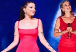 Melike Şahin'in derin dekoltesi hayran bıraktı