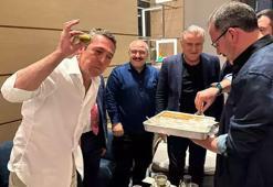 Varank ve Kasapoğlu'ndan Fenerbahçe Başkanı Ali Koç’a baklava ikramı