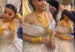 Böyle düğün görülmedi: Kesenin ağzını açtı! Oğlunu evlendiren Murat Övüç'ten geline kilolarca altın