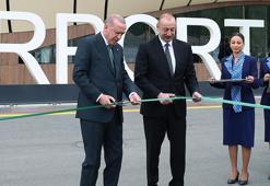 Cumhurbaşkanı Erdoğan, Laçın Havalimanı'nın açılışını yaptı