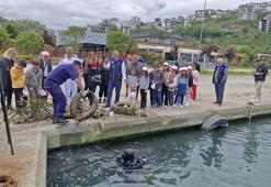 Samsun’da denizden çıkan atıklar öğrencileri şaşırttı