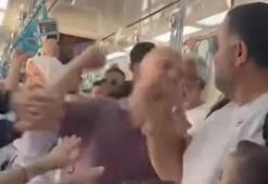 Marmaray'da çocuklarının yanında babayı darbeden iki şahıs yakalandı