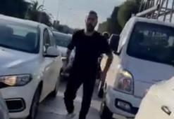 Trafikte tartıştığı kadın sürücüye çocuklarının yanında saldırdı