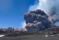 Etna Yanardağı patladı! Kül ve lav püskürttü