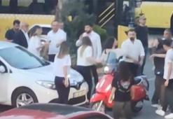 Sürücülerin tekme tokat park yeri kavgası kamerada