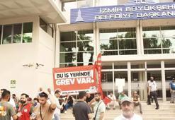 İzmir B&#252;y&#252;kşehir Belediyesi ile DİSK anlaştı! iş&#231;ilerin grevi son buldu
