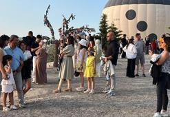 Kapadokya’da bayram tatili yoğunluğu! Her yer doldu taştı