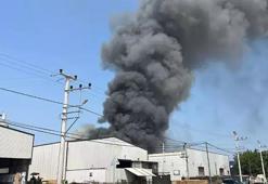 Kocaeli'de boya fabrikasında yangın! Ekipler sevk edildi