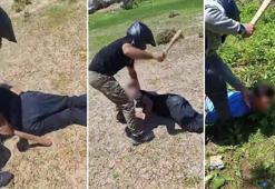 Adana'da kasklı saldırgan kamerada! Sosyal medyada paylaşım yapan iki genci öldüresiye darp etti