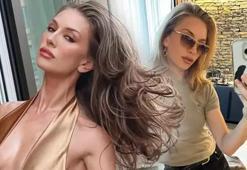 Yasemin Kay Allen'e sıcak bastı! Gece denize girdi