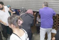 Erzurum'da indirim izdihamı! AVM'ye giren vatandaşlar ürünlere saldırdı