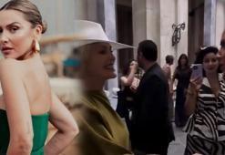 Hadise'ye İtalya'da Sharon Stone sürprizi! Dünyaca ünlü yıldızlarla bir arada