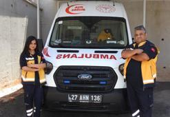 Gaziantep'te baba kız birlikte hayat kurtarıyor!