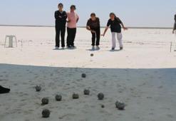 Tuz Gölü'nde 20 köy okulundan bocce müsabakası