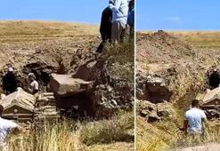 Jandarma burada 7/24 nöbet tutuyor! Tarlayı kazarak buldukları hazineyi bırakıp kaçtılar