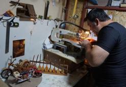 Hobi olarak başladı, usta oldu, 5 metrekarelik atölyesinden dünyaya açıldı!