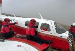 Rize'de kaza kırıma uğrayan uçağa ulaşıldı