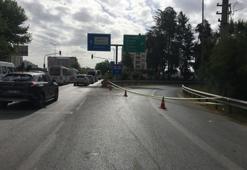 Alevler yola doğru ilerliyor! Aydın-İzmir Otoyolu trafiğe kapatıldı
