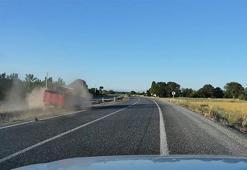 Konya'da korku dolu anlar kameraya yansıdı! Yürekler ağza geldi