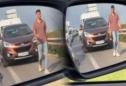 Bursa'da o görüntüler gündem oldu: Emniyet şeridini ihlal eden sürücülere böyle ders verdi!
