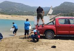 Kilgen Barajı'na 321 bin sazan yavrusu bırakıldı